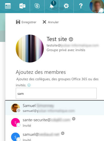 Les droits partage sont très simples à configurer!